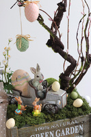 Modernita, nowoczesny stroik wielkanocny w skrzyneczce, wym.60x45x20cm