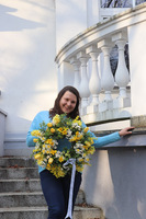 Celine, wiosenny wianek dekoracyjny, śr.46cm