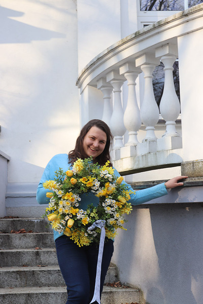 Celine, wiosenny wianek dekoracyjny, śr.46cm