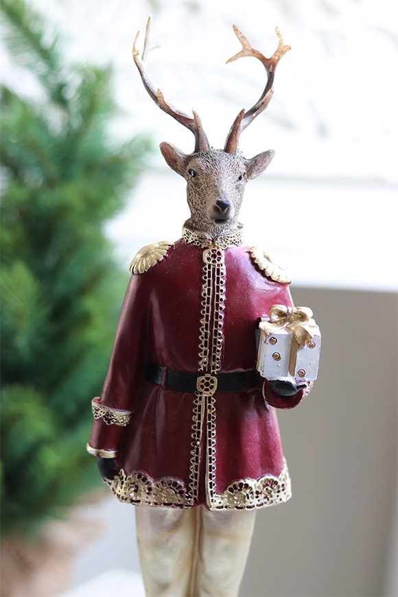 Reindeer Royalty, figurka świąteczna renifer	