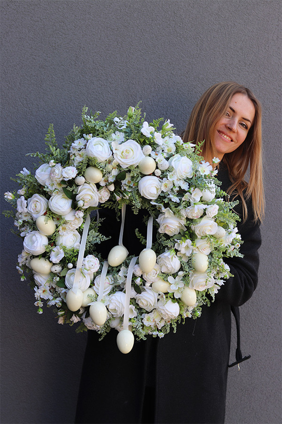 Green Canoe White 2, wianek wiszący na Wielkanoc