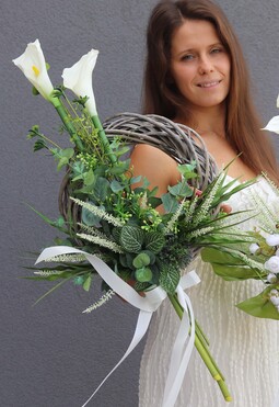 wianek nagrobny Bogini Simple, wym.35x70cm