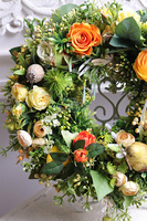 Ptaszek na Drzewie, wianek dekoracyjny z ptaszkiem