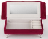 szkatułka / puzderko Florencja Serce Malinowe, wym.15x25x10cm