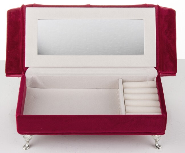 szkatułka / puzderko Florencja Serce Malinowe, wym.15x25x10cm