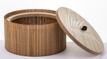 Bamboo B, bambusowy pojemnik, wym.10x18x18cm