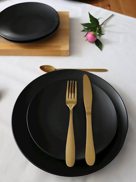 Negra, komplet obiadowy dla 6 osób, 18 elementów