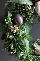 Jajeczka Pearl, wielkanocny wianek ze szklanymi pisankami