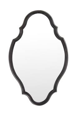 Vintage Style, lustro ozdobne w czarnej ramie, wym.46x30cm