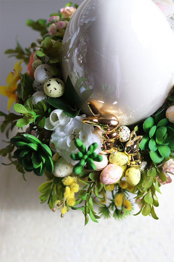 Pastellove Jajo, wielkanocny stroik w naczyniu