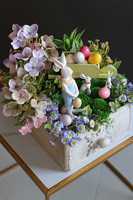 Rabbits in the Garden, dekoracja wielkanocna w szufladzie