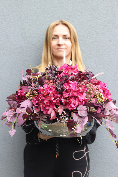 Amarantis Bordo, komplet dekoracji nagrobnych