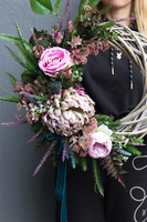 Chryzantema, wianek na drzwi