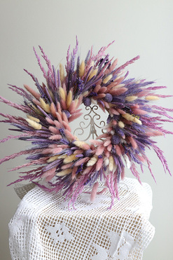 OD RĘKI Easter Homey, dekoracyjny wianek z suszem, śr.50cm