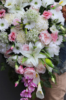 bardzo duża wiązanka nagrobna, Pink Resolia