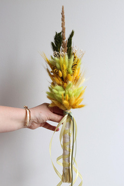 OD RĘKI Żółty Sen, palemka wielkanocna, dł.55cm