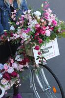 Bicycletta Terransja, kwiatowa dekoracja roweru 