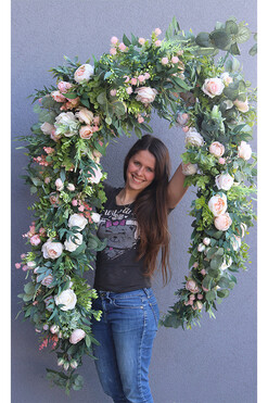 Eligia Hederra, girlanda kwiatowa, dł.210cm 