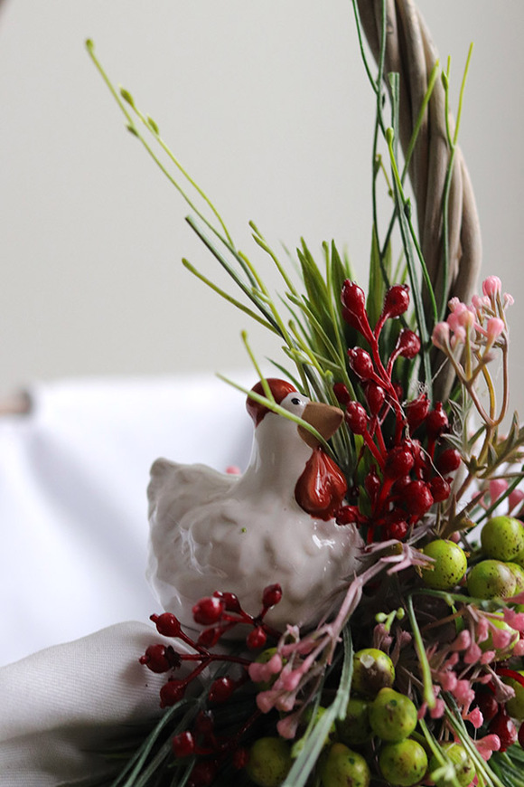 Dobrava, dekorowany koszyczek wielkanocny