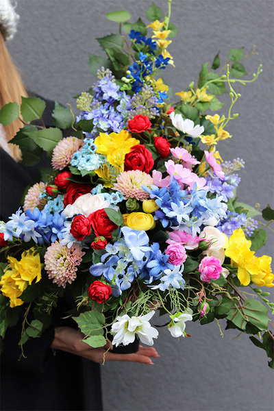 Łąka Molenita, bukiet nagrobny we wkładzie