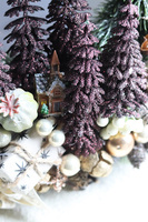 Brokatowy Las, wianek świąteczny