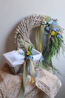 Pod Sikorką, dekorowany koszyczek wielkanocny