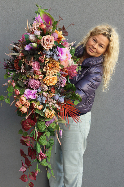 Nedua Premium, długa wiązanka nagrobna