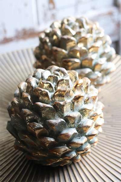 Gold Line 2, szyszka figurka świąteczna