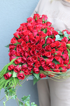 Czerwone Serce Volcan, dekoracja nagrobna serce, wym.42x41x40cm