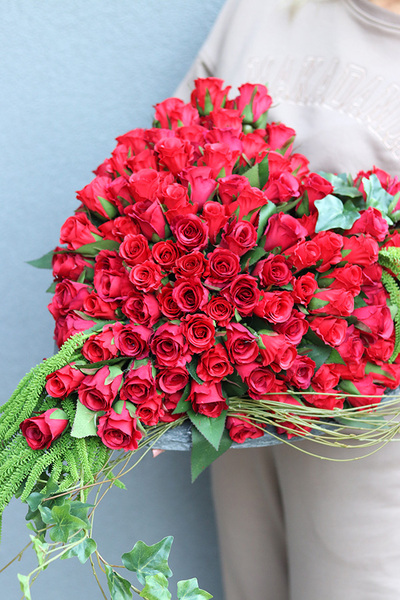 Czerwone Serce Volcan, dekoracja nagrobna serce