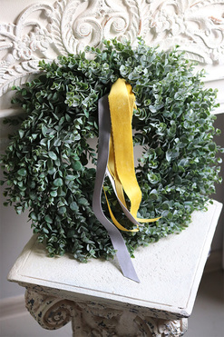 wysokiej jakości zielony wianek, Bukszpan Green, śr.49cm