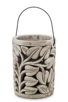 Belize A, betonowy lampion z motywem liści