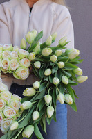 Lovely Tulips, komplet dekoracji nagrobnych