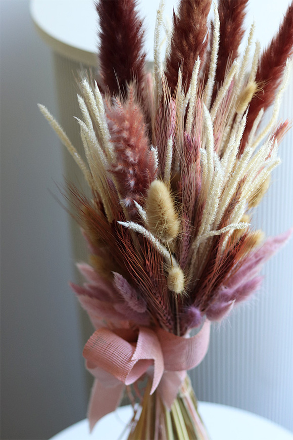 Pole Boho, bukiet do wazonu z suszem