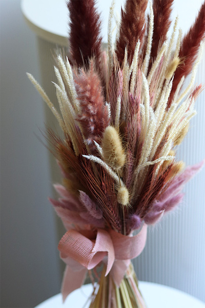 Pole Boho, bukiet do wazonu z suszem