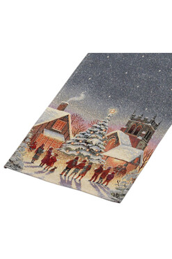 Przy Kościele, świąteczny bieżnik gobelinowy, 100x38cm