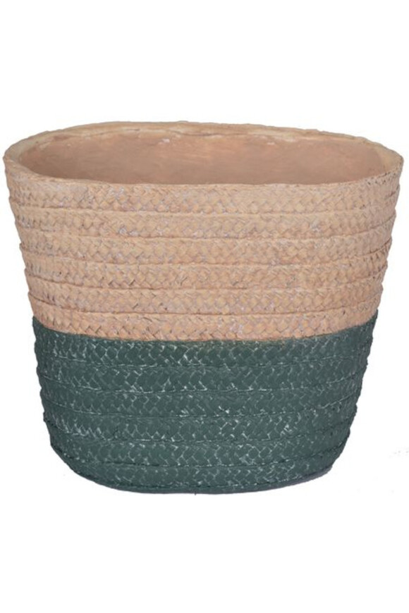 Boho Green, kosz osłonka ceramiczna