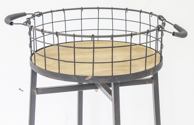 Loft A, stolik pomocniczy / kwietnik, wym.90x41x30cm