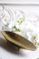 Lux Villa Gold Leaf, metalowa patera