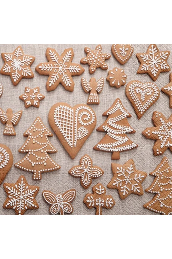 Pierniki, świąteczne serwetki papierowe, 20szt