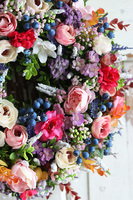 kolorowy wianek na drzwi, Ylegia, śr.34cm 