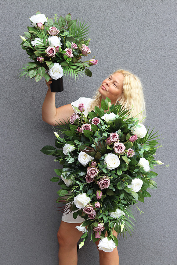 Lerrena, bukiet nagrobny we wkładzie