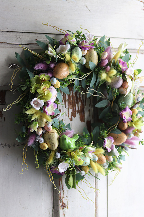 Gresto, wielkanocny wianek z pisankami, śr.34cm