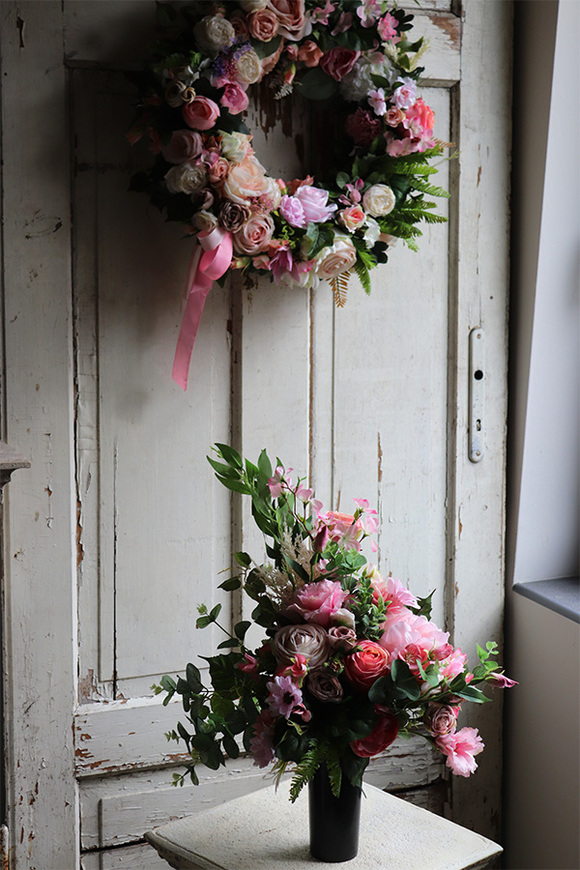 Refratia, bukiet nagrobny we wkładzie, wys.64cm