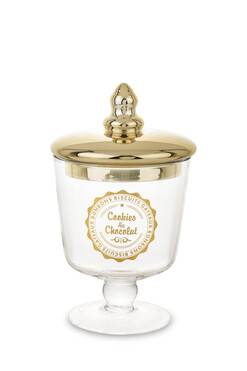 Cookies & Chocolate, bomboniera na nodze, złota, wym.21x12.5cm
