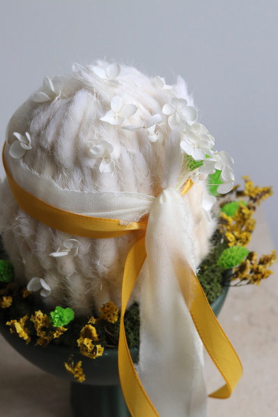 Jajo w Zieleni, stroik wielkanocny z jajkiem