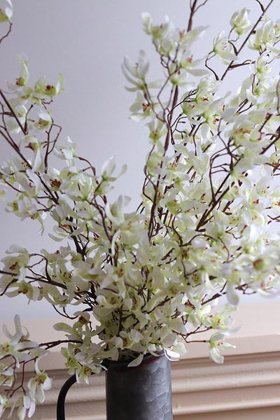 Forsycja Roseum, sztuczny kwiat na gałązce