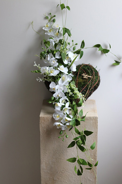 OD RĘKI Green Heart, dekoracja nagrobna z dedykacją, dł.115/30cm