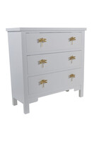 Dragonfly, komoda z trzema szufladami, biała