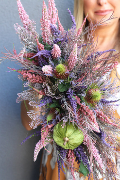 Wrzosowisko Jesienne, kompozycja kwiatowa w donicy, wym.30x50x27cm